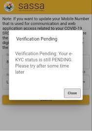 sassa ekyc status guide